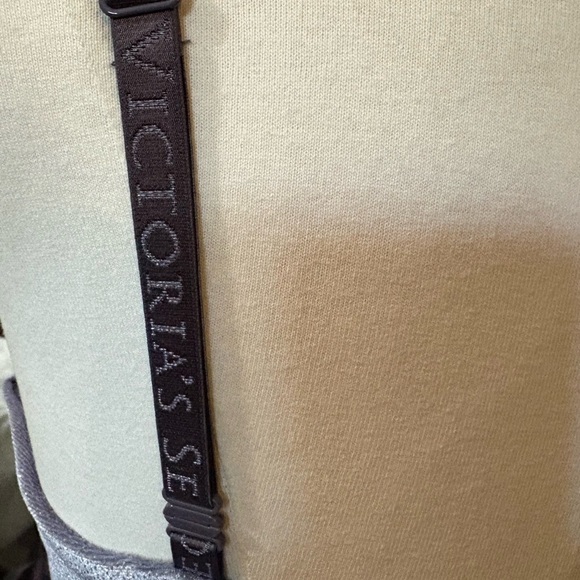 Victoria’s Secret NWT Gray Shimmer Velvet Underwire Bra with Sweetheart Neckline - Picture 6 of 13